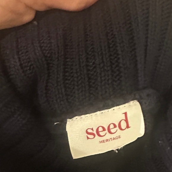 Seed Heritage Kids Charcoal Cable Knit Sweater - Picture 4 of 5